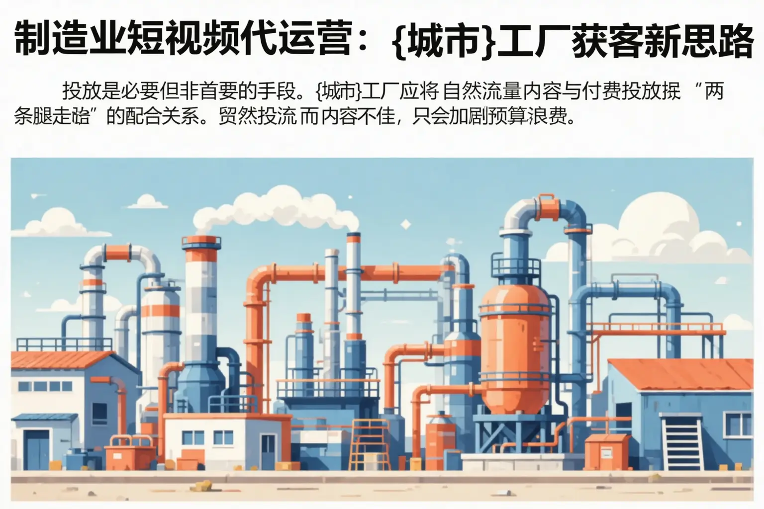 制造业短视频代运营:马鞍山工厂获客新思路