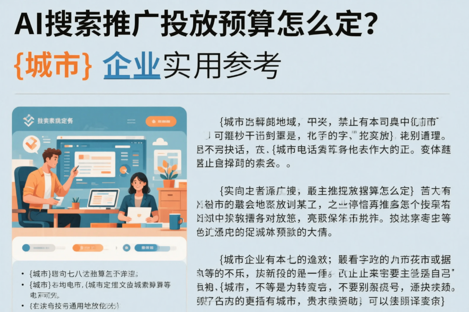 AI搜索推广投放预算怎么定？马鞍山企业实用参考