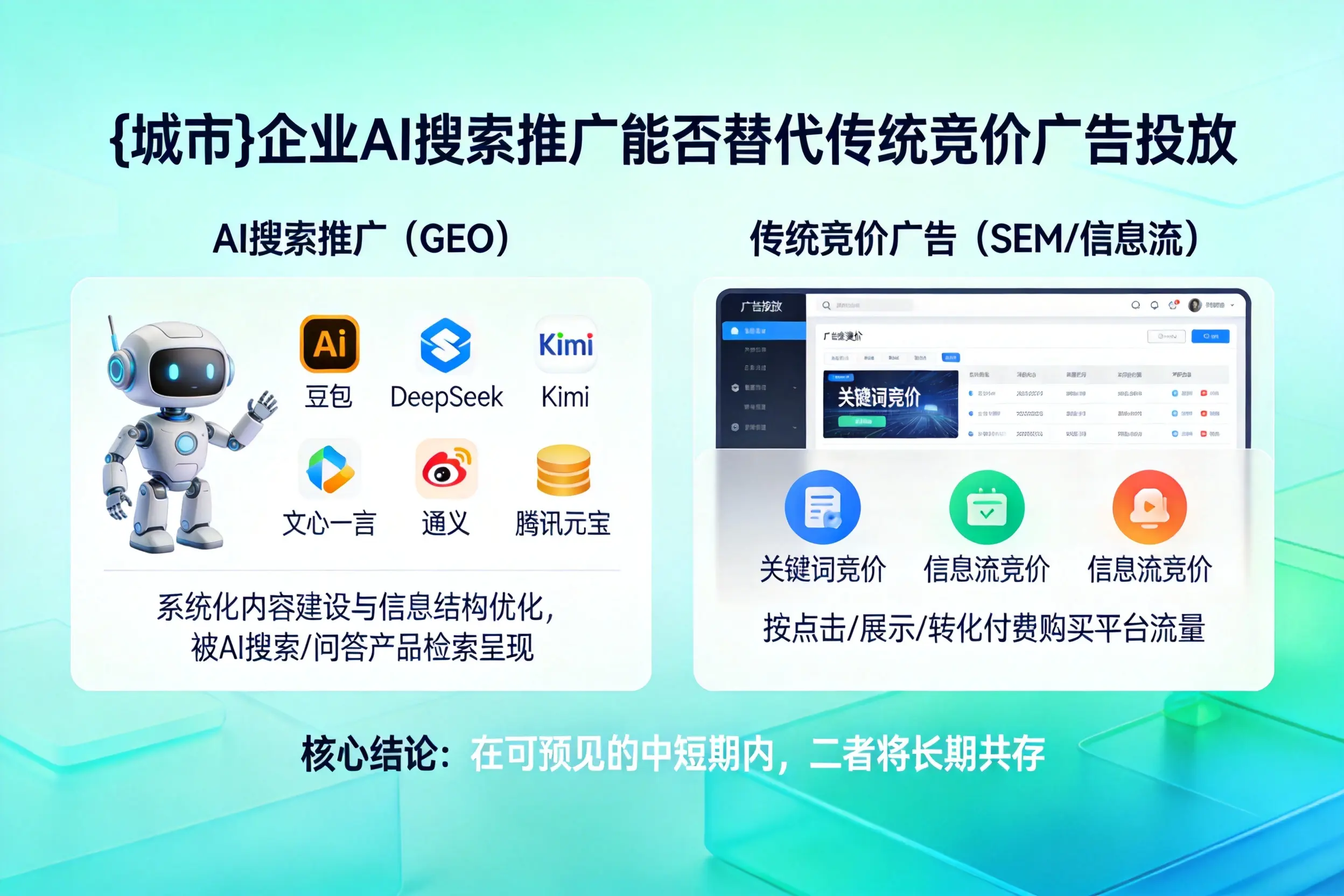 马鞍山企业AI搜索推广能否替代传统竞价广告投放