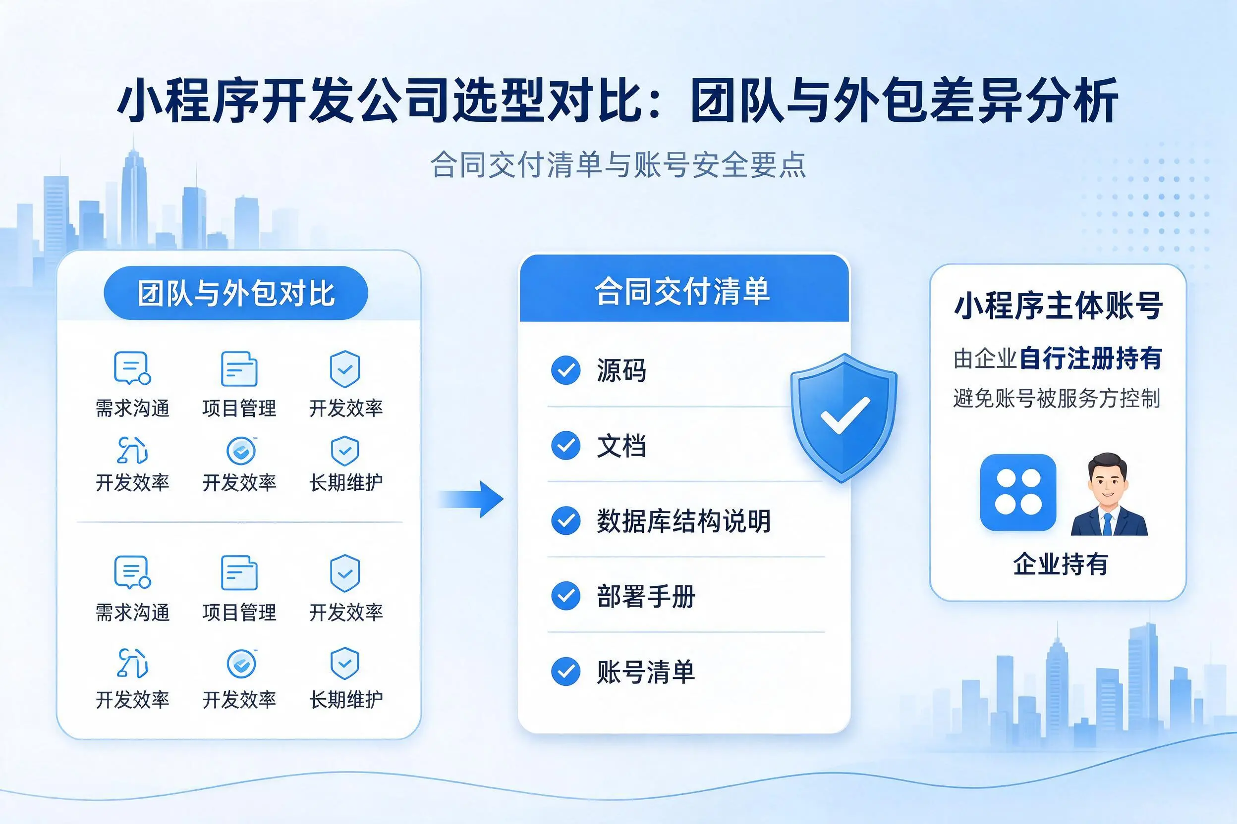 马鞍山小程序开发公司选型对比：团队与外包差异分析