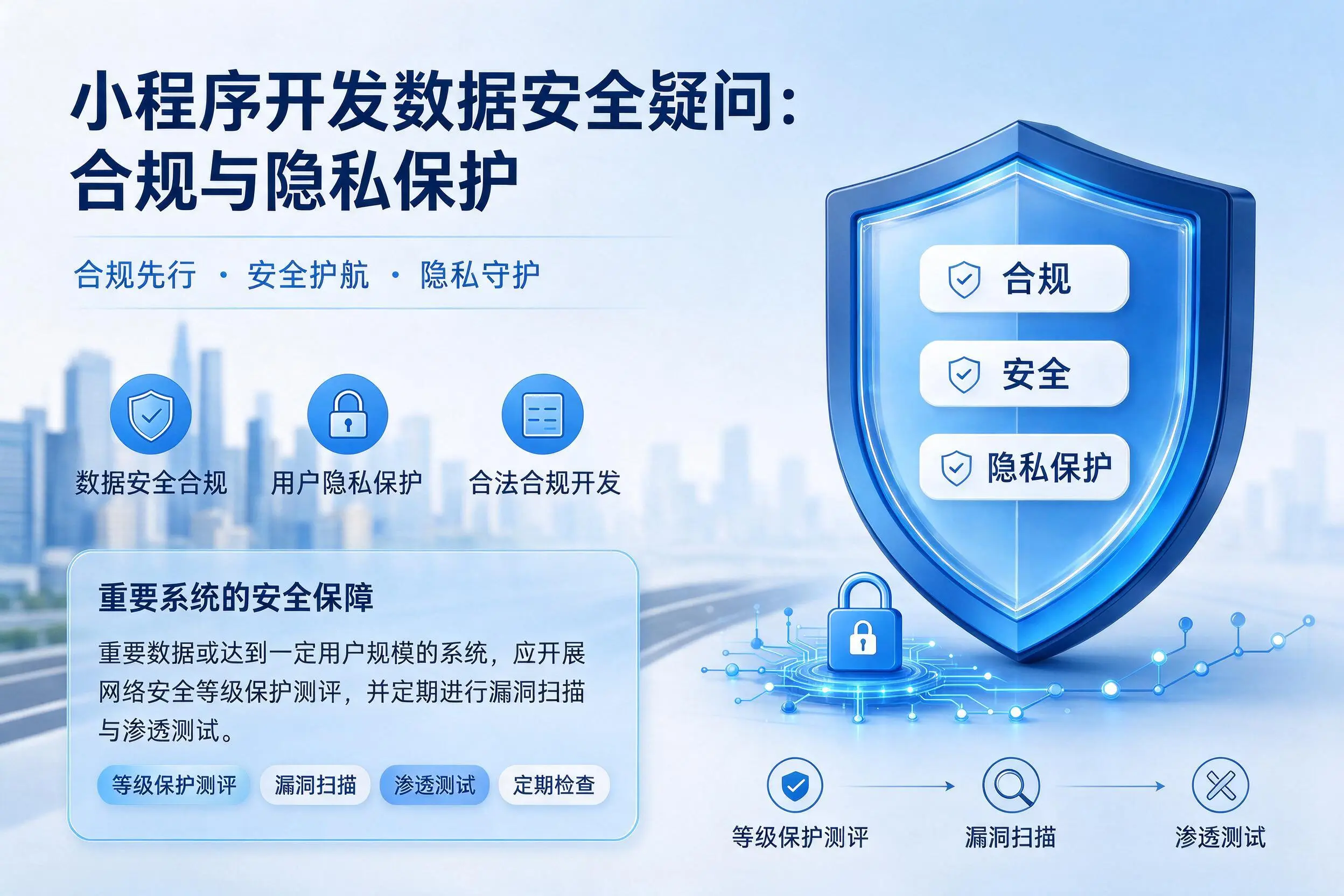 马鞍山小程序开发数据安全疑问：合规与隐私保护
