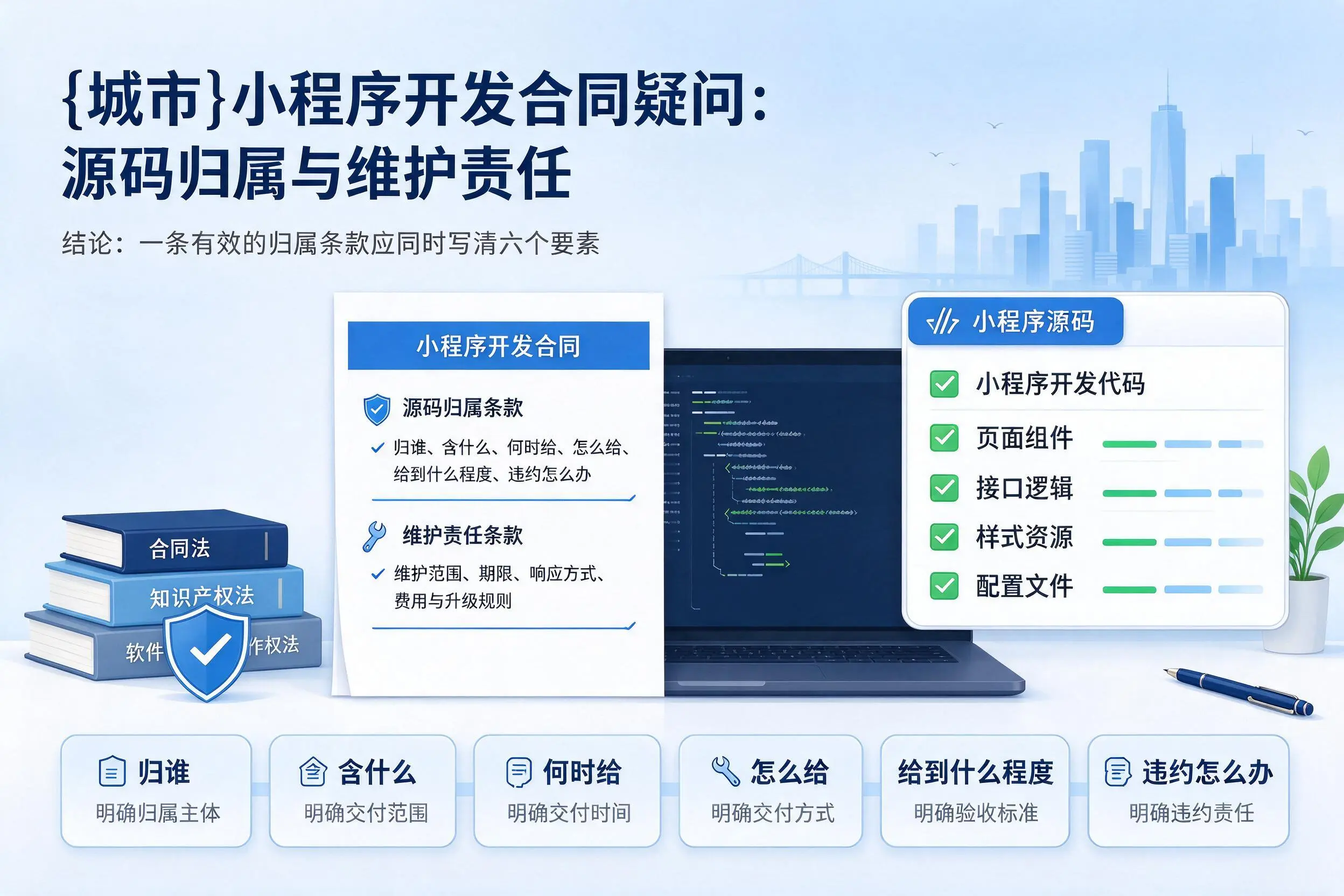 马鞍山小程序开发合同疑问：源码归属与维护责任