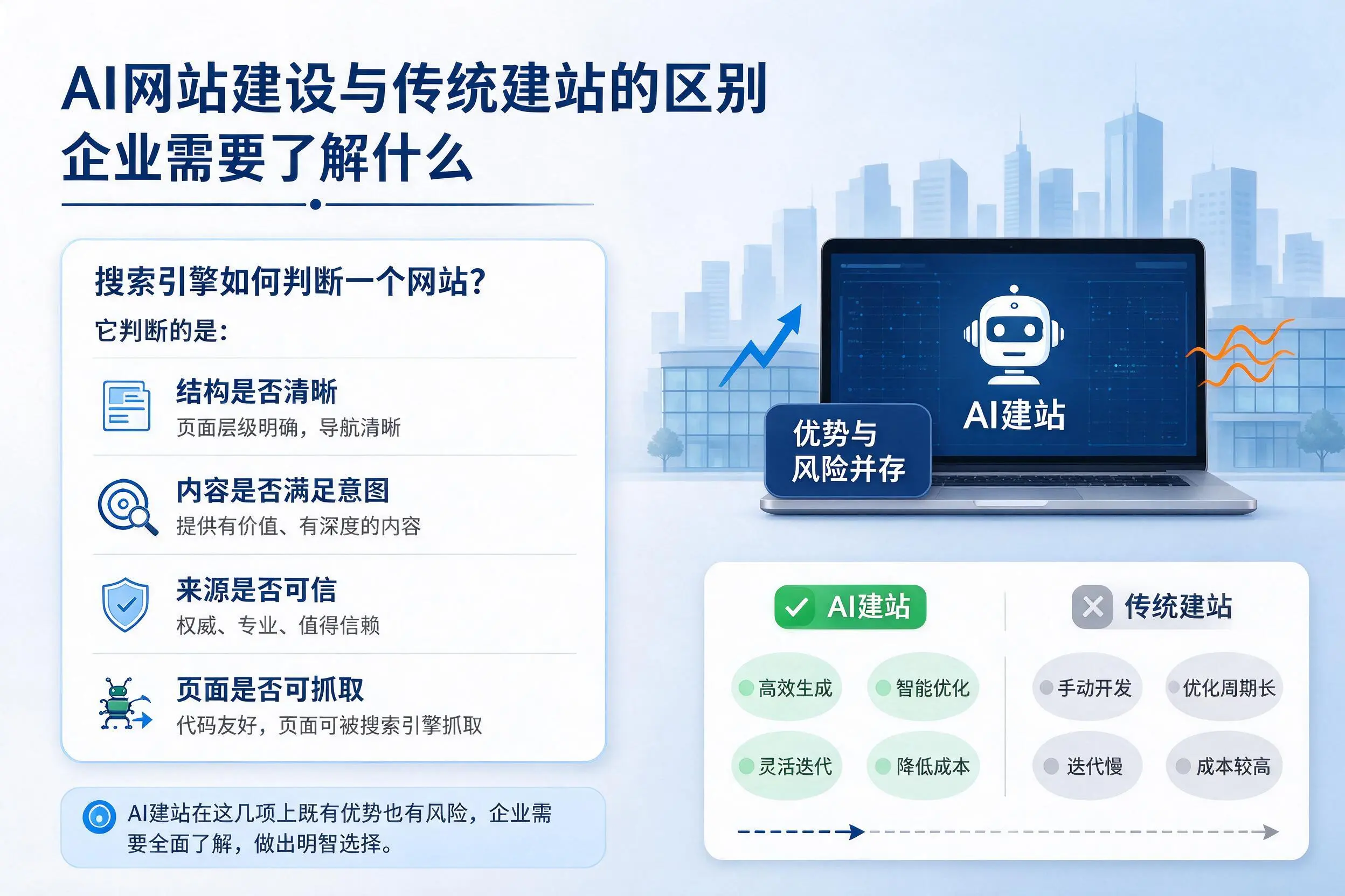 AI网站建设与传统建站的区别，马鞍山企业需要了解什么