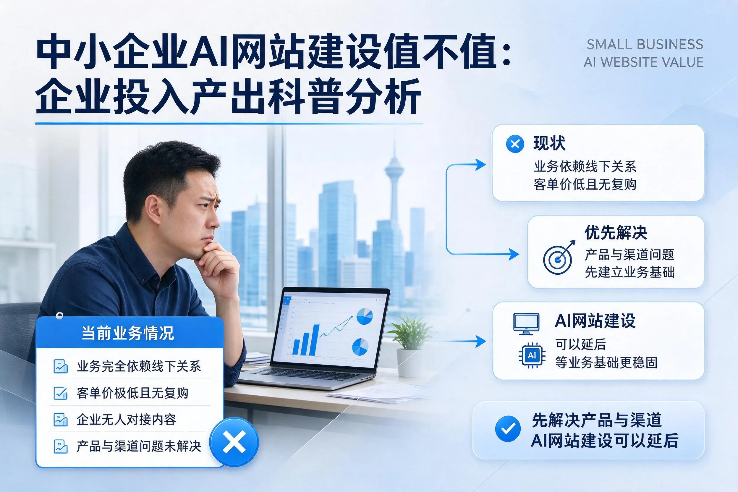 中小企业AI网站建设值不值：马鞍山企业投入产出科普分析