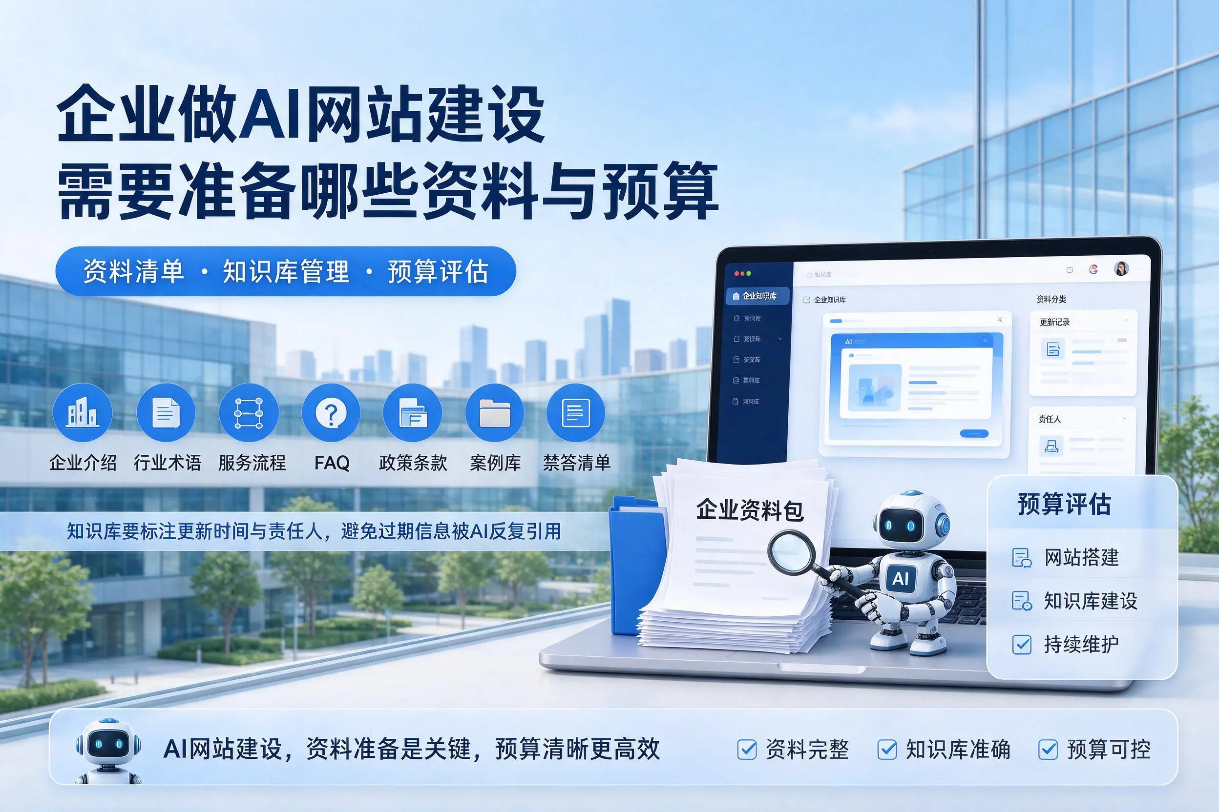马鞍山企业做AI网站建设需要准备哪些资料与预算